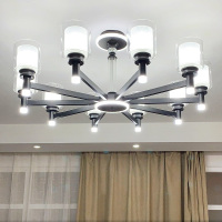 美式客厅吊灯欧式灯具现代简约卧室北欧轻奢大气餐厅家用创意灯饰