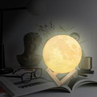月球灯3d打印月亮灯创意浪漫生日礼物台灯卧室床头遥控小夜灯定制
