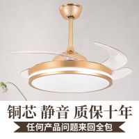 超薄风扇灯吊扇灯隐形一体现代简约餐厅客厅卧室家用带电风扇吊灯