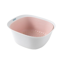 家用厨房菜篮洗菜盆沥水篮果篮塑料北欧创意淘米洗菜菜篮子水果篮|米