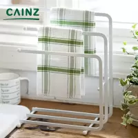 日本 抹布挂架 厨房免打孔台面 立式横杆毛巾洗碗布 收纳架