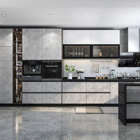 橱柜定制 厨房 整体橱柜现代简约爱格板定制全屋定制设计本地工厂|预约测量设计 3米