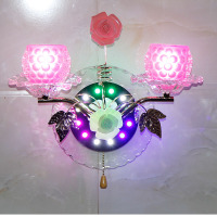 壁灯现代欧式简约创意led水晶卧室客厅过道楼梯墙壁灯床头灯