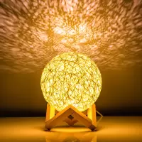 藤球led小夜灯卧室床头房间浪漫调情趣氛围七彩变色梦幻温馨台灯