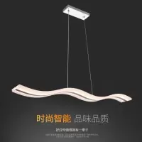 简约后现代led餐厅吊灯 个性饭厅吧台灯亚克力北欧大s波浪餐吊灯
