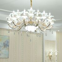 欧式水晶吊灯客厅灯简欧灯具奢华大厅led餐厅灯现代简约卧室灯饰