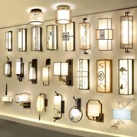 新中式壁灯现代简约床头卧室灯客厅过道楼梯仿古创意铁艺工程壁灯