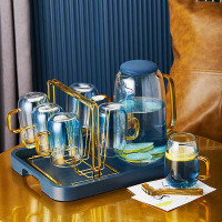 杯子收纳置物架水杯架家用托盘玻璃杯倒挂杯架水杯挂架创意沥水架