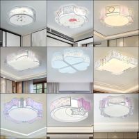圆形led主卧室吸顶灯浪漫温馨儿童房间灯简约田园创意婚房吸顶灯