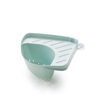 厨房沥水篮三角厨余漏水篮水槽边湿垃圾海绵架沥水过滤置物洗碗架|绿色(单只)