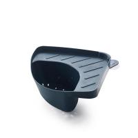 厨房沥水篮三角厨余漏水篮水槽边湿垃圾海绵架沥水过滤置物洗碗架|深蓝色（单只）