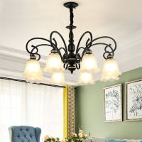 美式简约客厅灯大气大厅灯具家用创意书房餐厅灯饰欧式复古吊灯