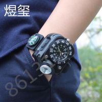 户外led手腕灯手戴式强光手电筒腕表手表硅胶照明灯夜跑防身专用