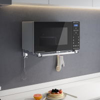 不锈钢微波炉架子壁挂式厨房烤箱置物架墙上挂架家用支架托架用品
