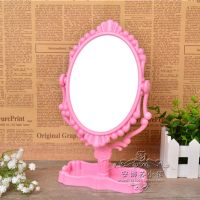 b0108安娜苏复古360°旋转单面台镜随身便携化妆镜美容公主镜超美|粉色
