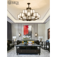 新中式吊灯客厅灯具套餐古典现代中式简约餐厅吊灯复古中国风吊灯