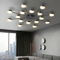 客厅灯2020年新款灯具北欧简约现代大气家用金色卧室吸顶灯轻奢