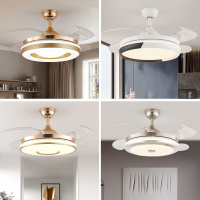 带电扇吊灯 家用 电风扇客厅卧室餐厅简约电扇灯吊扇灯隐形风扇灯
