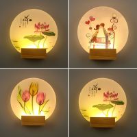 led壁灯床头灯温馨扇形壁灯走廊过道客厅壁灯装修创意灯