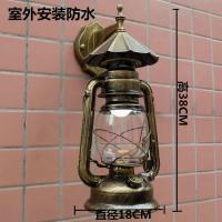 铁艺复古工业风壁灯马灯酒店装饰茶吧理发门口户外防水壁灯