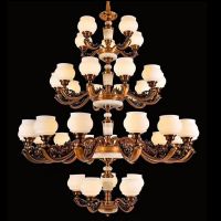 复式楼大吊灯楼中楼客厅水晶灯大气欧式别墅酒店大厅楼梯灯长吊灯