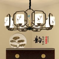 新中式吊灯客厅灯中国风吊灯现代简约灯餐厅卧室创意酒店工程吊灯