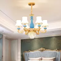 卧室现代简约欧式客厅餐厅卧室吊灯欧式吊灯客厅灯水晶灯具豪华