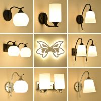 壁灯床头灯卧室简约现代创意欧式美式客厅阳台灯楼梯过道墙壁灯具