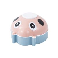 客厅创意多功能瓢虫糖果盒零食收纳盒干果盒分格多层水果盘沥水篮|(混色)粉+北欧蓝