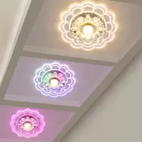 led筒灯过道灯 走廊灯玄关灯水晶筒灯吊顶灯嵌入式孔灯射灯门厅灯