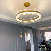 后现代客厅吊灯轻奢圆形别墅现代简约北欧卧室灯餐厅创意水晶灯具