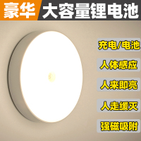 智能人体感应声光控led小夜灯无线走廊过道壁灯喂奶睡眠插电充电