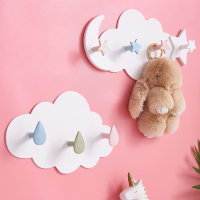 ins风创意钥匙挂钩壁挂卧室门后墙面装饰儿童房可爱少女心免打孔