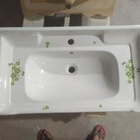 新款嵌入式台上盆浴室柜台盆陶瓷洗脸盆卫生间洗面盆一体式洗手盆