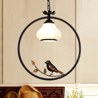 创意鸟儿餐厅灯吊灯三头现代简约客厅吊灯阳台卧室吊灯吧台小吊灯