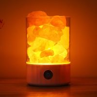 喜马拉雅水晶盐灯led小夜灯天然香薰浪漫创意卧室床头台灯ins少女