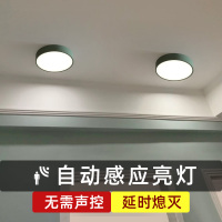 雷达人体感应灯家用过道智能楼道走廊进门入户门口自动led吸顶灯