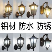 户外壁灯防水欧式复古阳台庭院灯美式过道楼梯室外led背景墙壁灯
