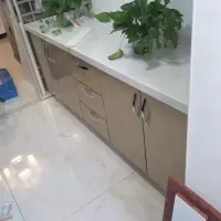 北京定做整体橱柜同城上门哦测量安装厂家直销更换不锈钢台面订做|石英台面+环保柜体+亚克力门板 上门测量安装