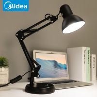 led护眼台灯插电式书桌大学生折叠简约现代卧室办公工作台风