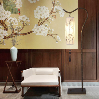 复古新中式落地灯客厅立式铁艺现代简约大气床头古典书房卧室台灯