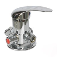 太阳能混水阀明装混水阀淋浴龙头上水开关铝塑管接口花洒套装软管