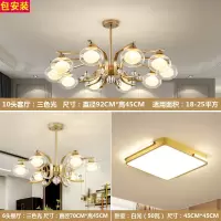 全屋成套灯具套餐组合简约现代三室两厅客厅灯吊灯卧室餐厅吸顶灯| 套餐15【三室两厅】