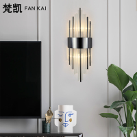 后现代轻奢壁灯卧室床头灯创意书房客厅阳台墙壁北欧简约水晶壁灯