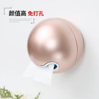 厕所纸巾盒免打孔防水纸巾架卫生间抽纸盒卫生巾收纳盒挂式纸巾筒