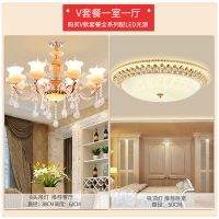欧式灯具套餐组合客厅成套灯具奢华水晶吊灯全屋四室两厅全房灯具|V套餐一室一厅