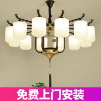 新中式客厅吊灯简约大厅餐厅卧室灯饰现代酒店房间包厢门厅工程灯
