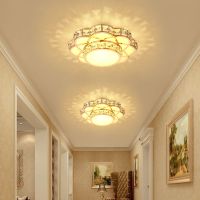 led水晶过道灯玄关走廊灯 客厅筒灯射灯入户灯牛眼天花灯吊顶孔灯