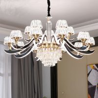 现代轻奢吊灯水晶灯欧式客厅吊灯led新款奢华大气餐厅大厅家用灯