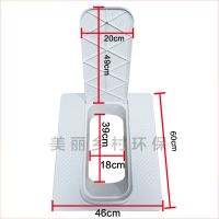 农村旱厕所改造翻盖玻璃钢大口径旱便蹲便器蹲坑防臭免水冲洗家用